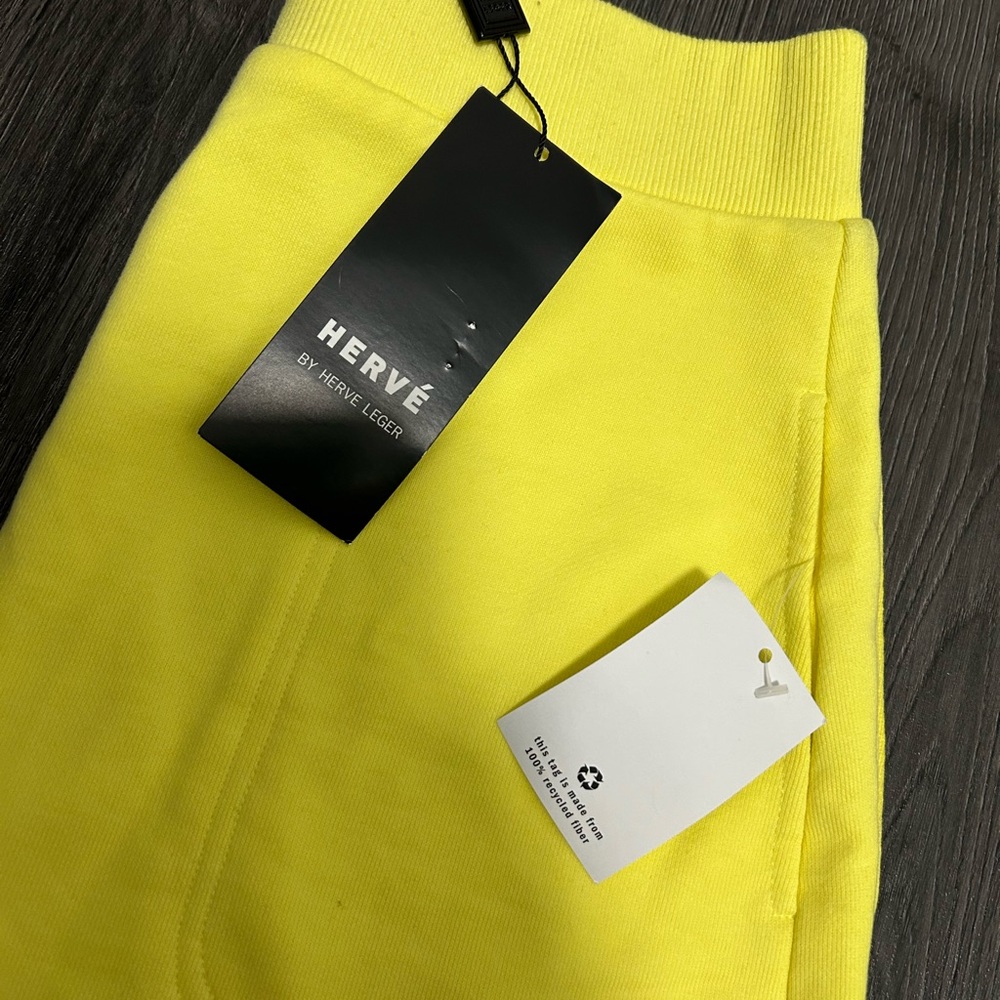 Herve Leger Yellow Mini Pencil Skirt Casual - Picture 5 of 6